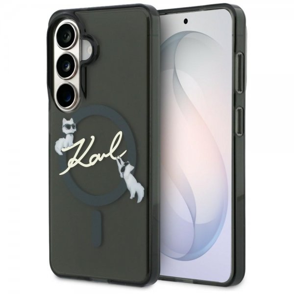 Karl Lagerfeld Samsung Galaxy S26 Plus -kuori Script MagSafe, musta