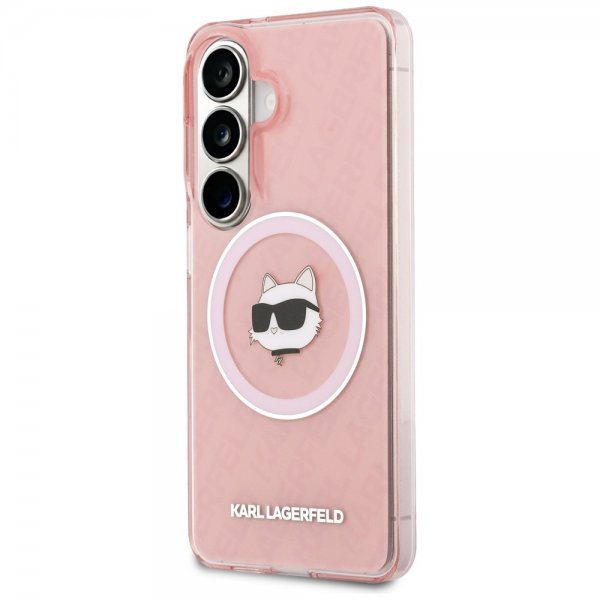 Karl Lagerfeld Samsung Galaxy S26 Plus -suojakuori Choupette MagSafe, pinkki