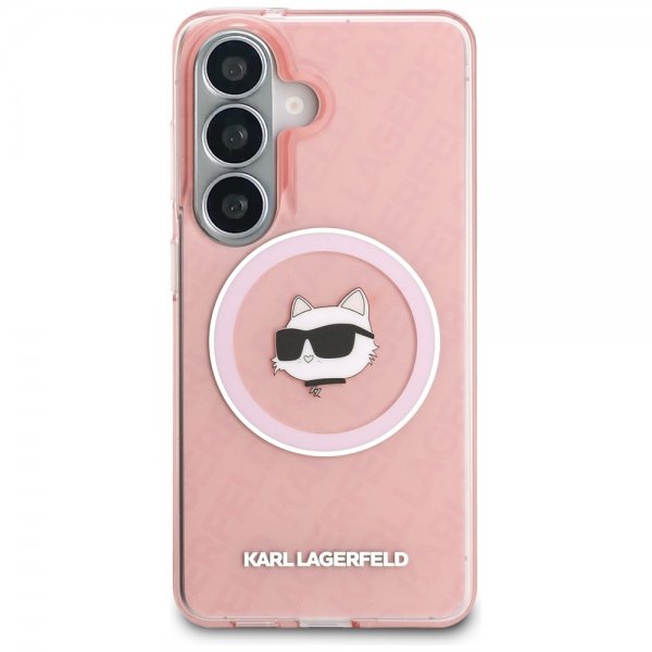 Karl Lagerfeld Samsung Galaxy S26 Plus -suojakuori Choupette MagSafe, pinkki