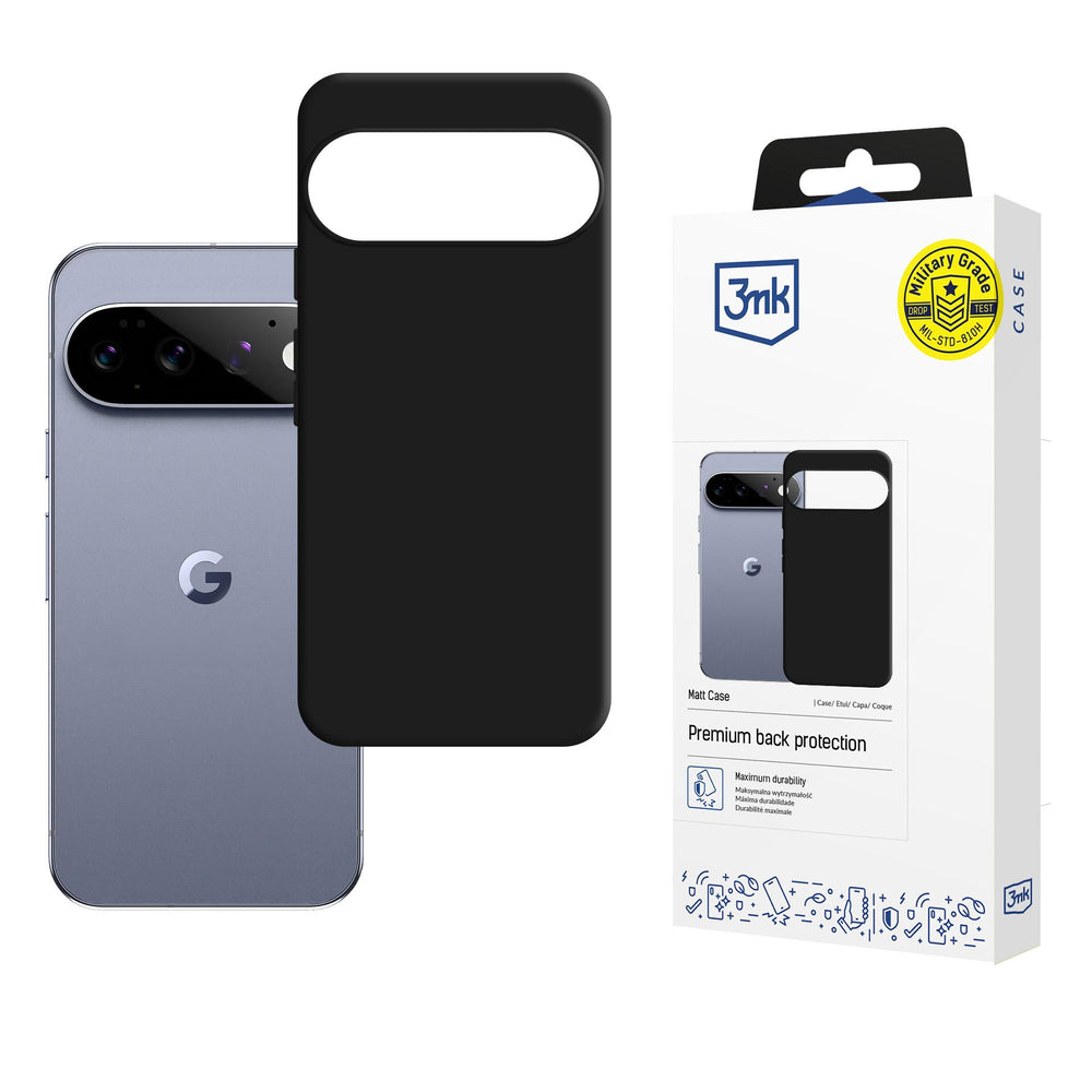 3mk Google Pixel 11/Google Pixel 11 Pro Kuori Matt Case Musta