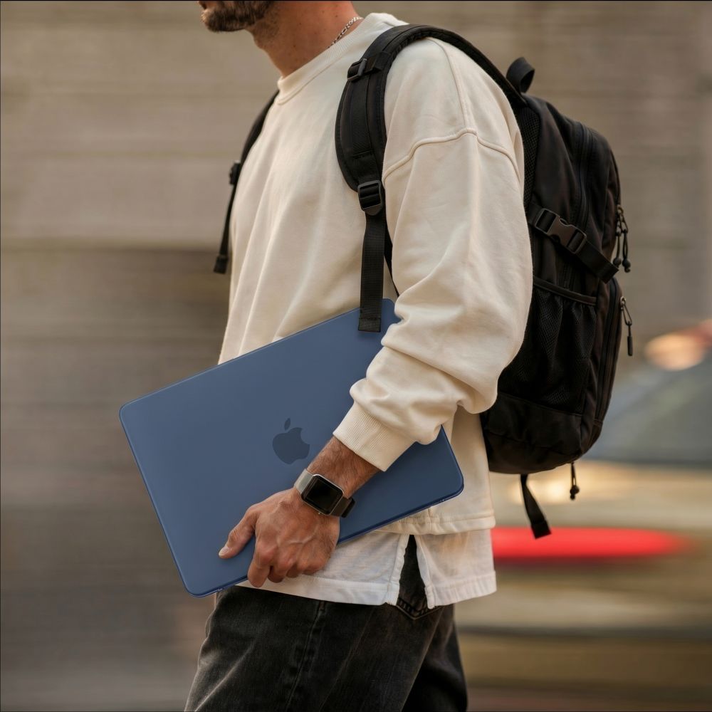 Tech-Protect MacBook Neo 13 Kuori SoftShell Sininen