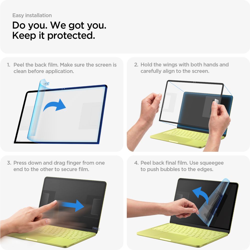 Spigen MacBook Neo 13 Näytönsuoja Glas.tR Slim