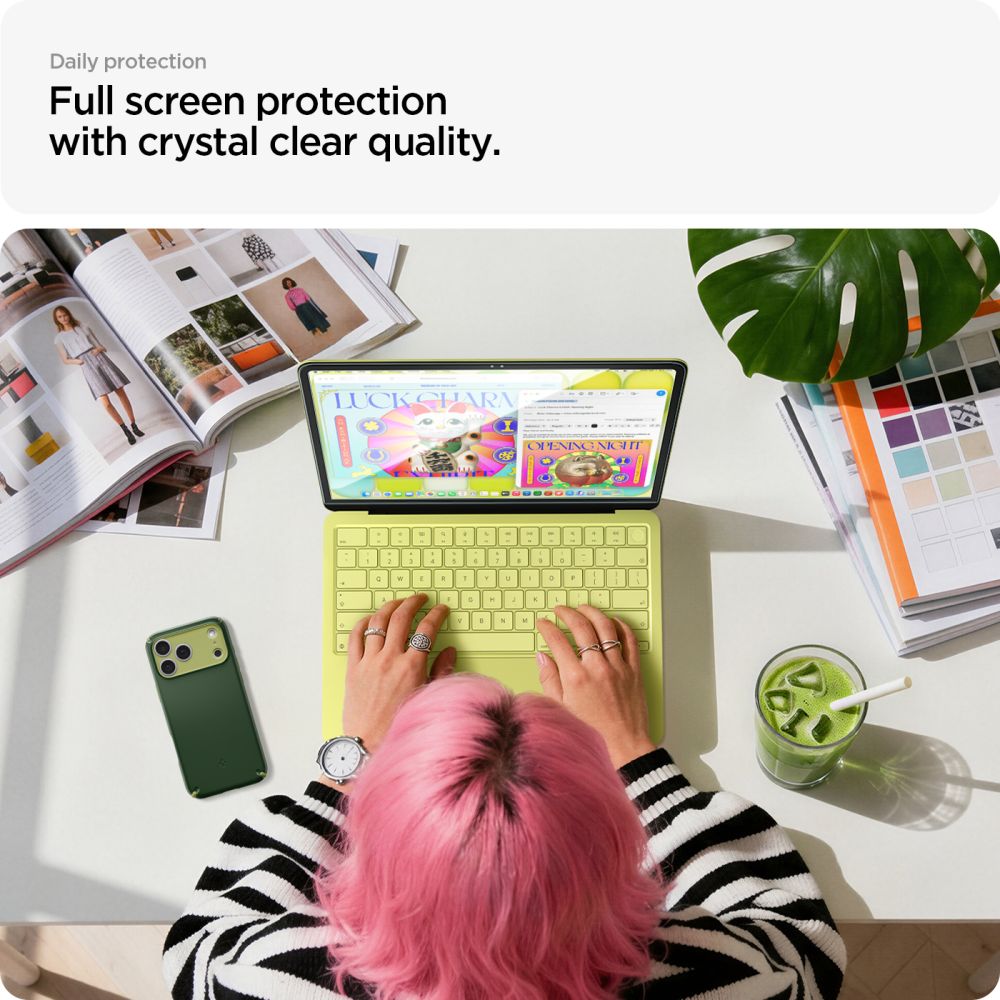 Spigen MacBook Neo 13 Näytönsuoja Glas.tR Slim