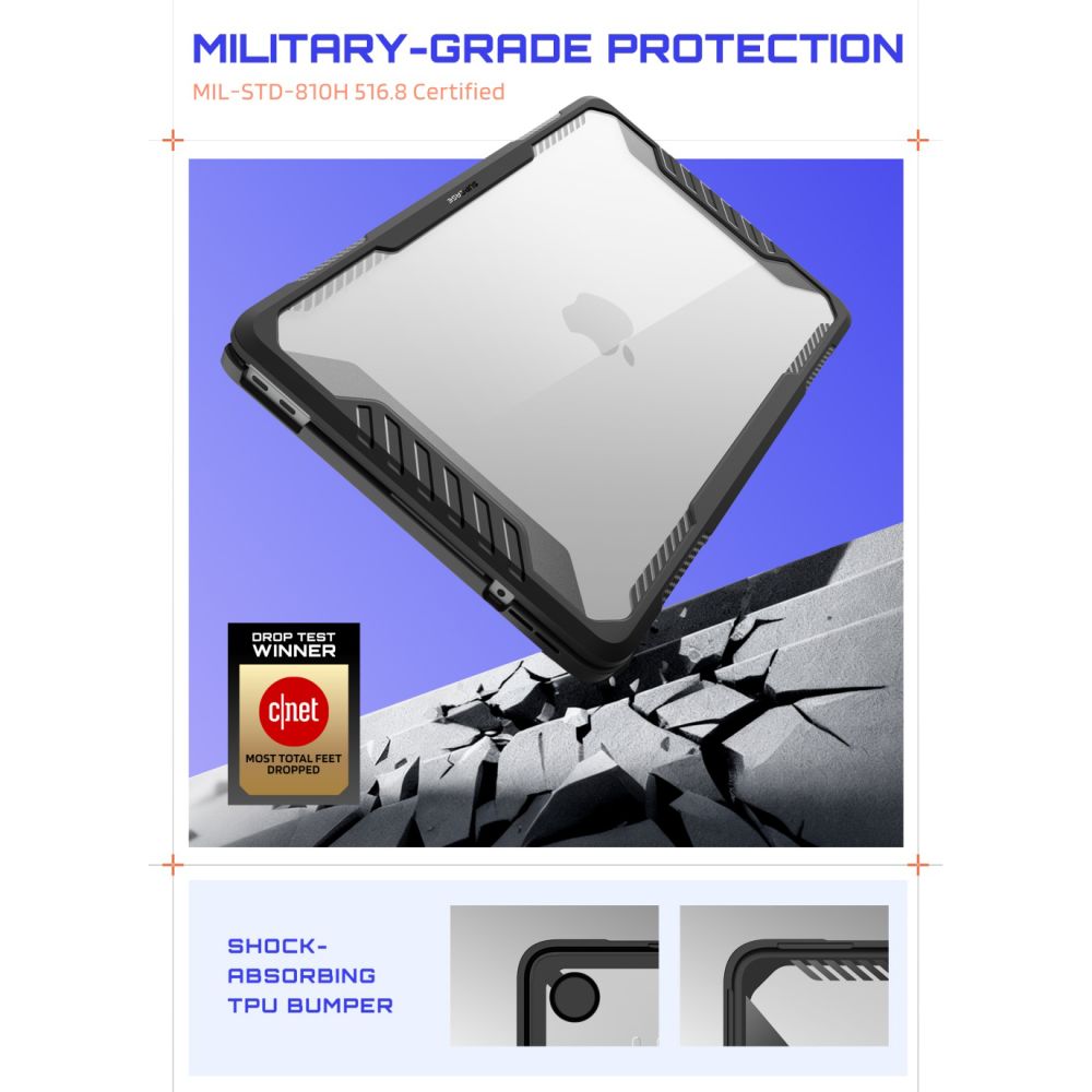 Supcase MacBook Neo 13 Kuori Unicorn Beetle Pro Musta