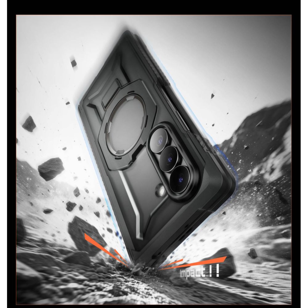 Supcase Samsung Galaxy Z Fold 8 Ultra Kuori UB Grip MagSafe Musta