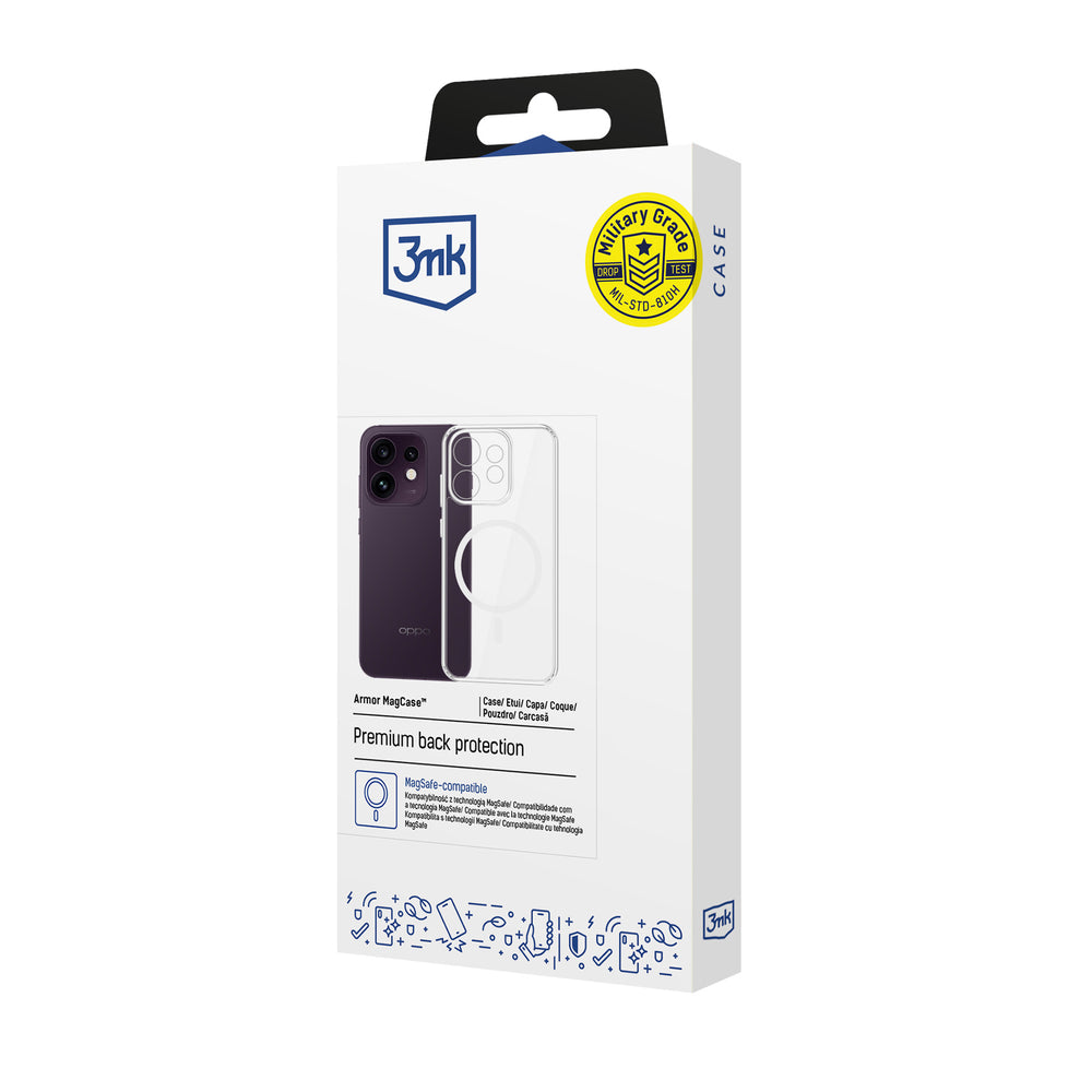 3mk Oppo Reno16 F Kuori Armor MagCase Kirkas