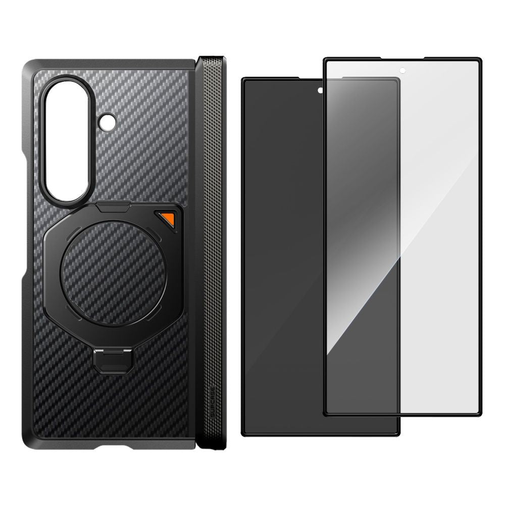 Supcase Samsung Galaxy Z Fold 8 Ultra Kuori Aero MagSafe Hiilikuitu Musta