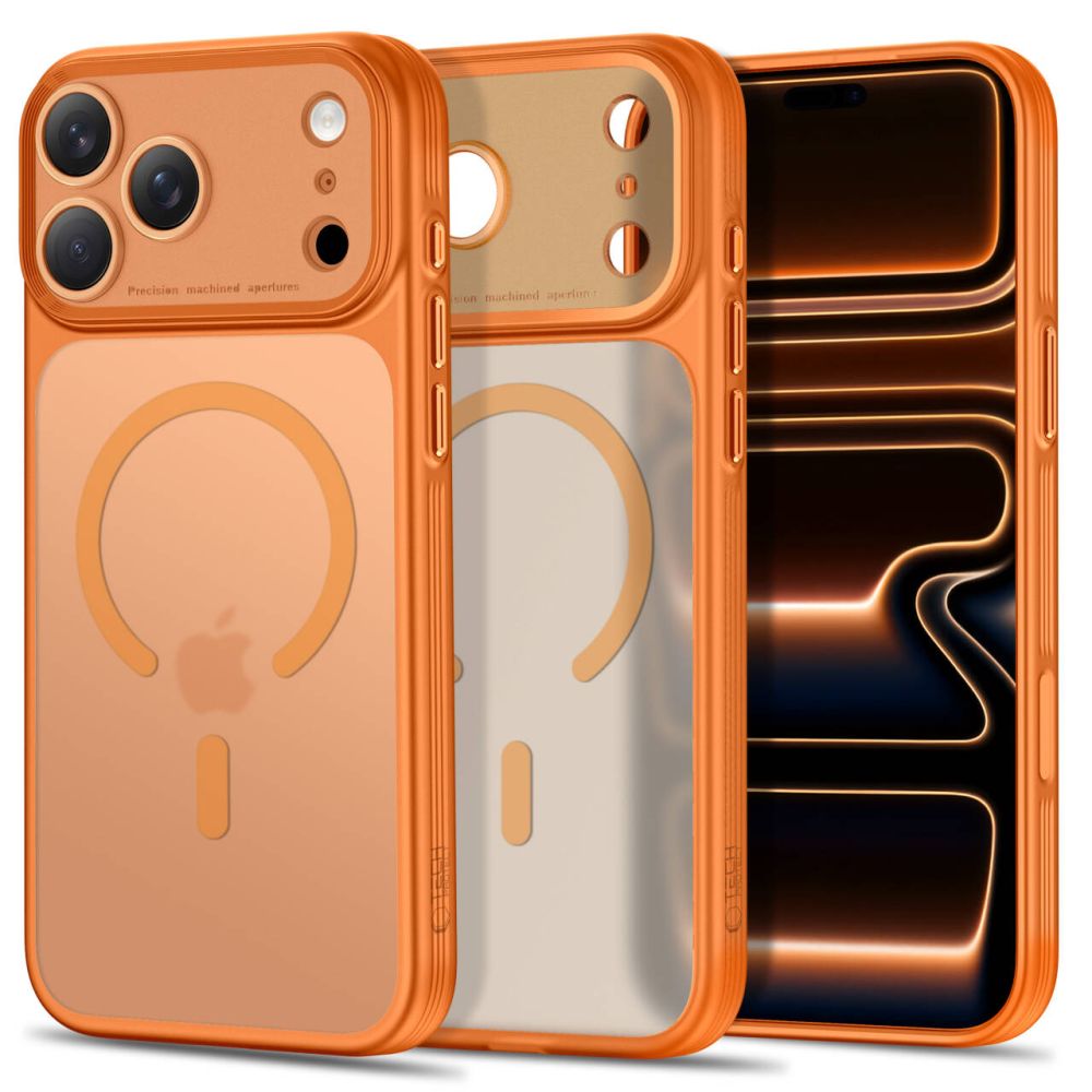 Tech-Protect iPhone 17 Pro/iPhone 18 Pro Kuori MagPrime MagSafe Mattapintainen Oranssi