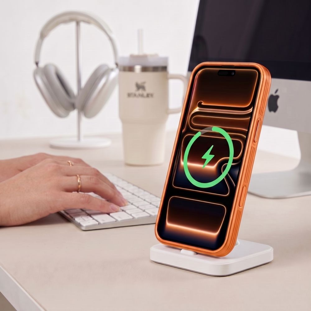 Tech-Protect iPhone 17 Pro Max/iPhone 18 Pro Max Kuori MagPrime MagSafe Mattapintainen Oranssi