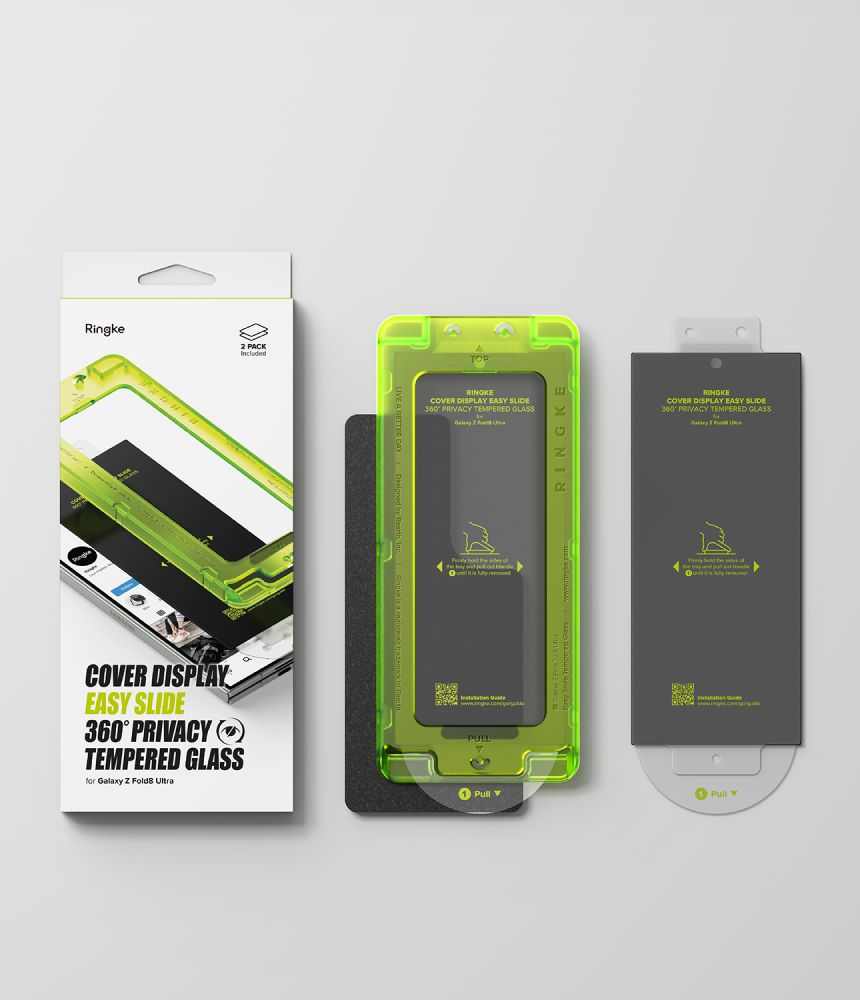 Ringke Samsung Galaxy Z Fold 8 Ultra Näytönsuoja Easy Slide Privacy 2-pack