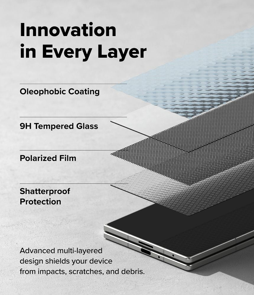 Ringke Samsung Galaxy Z Fold 8 Ultra Näytönsuoja Easy Slide Privacy 2-pack