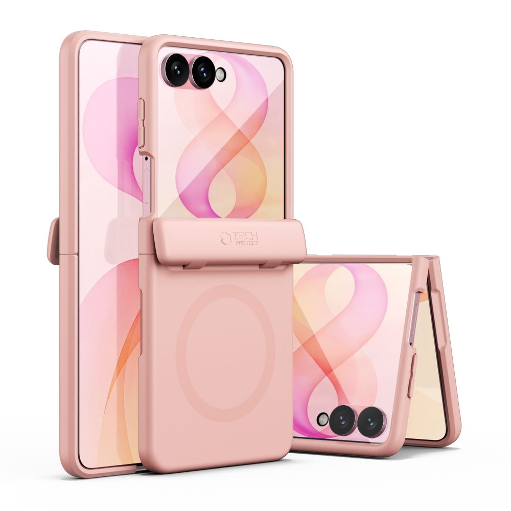 Tech-Protect Samsung Galaxy Z Flip 8 Kuori Aura MagSafe Vaaleanpunainen