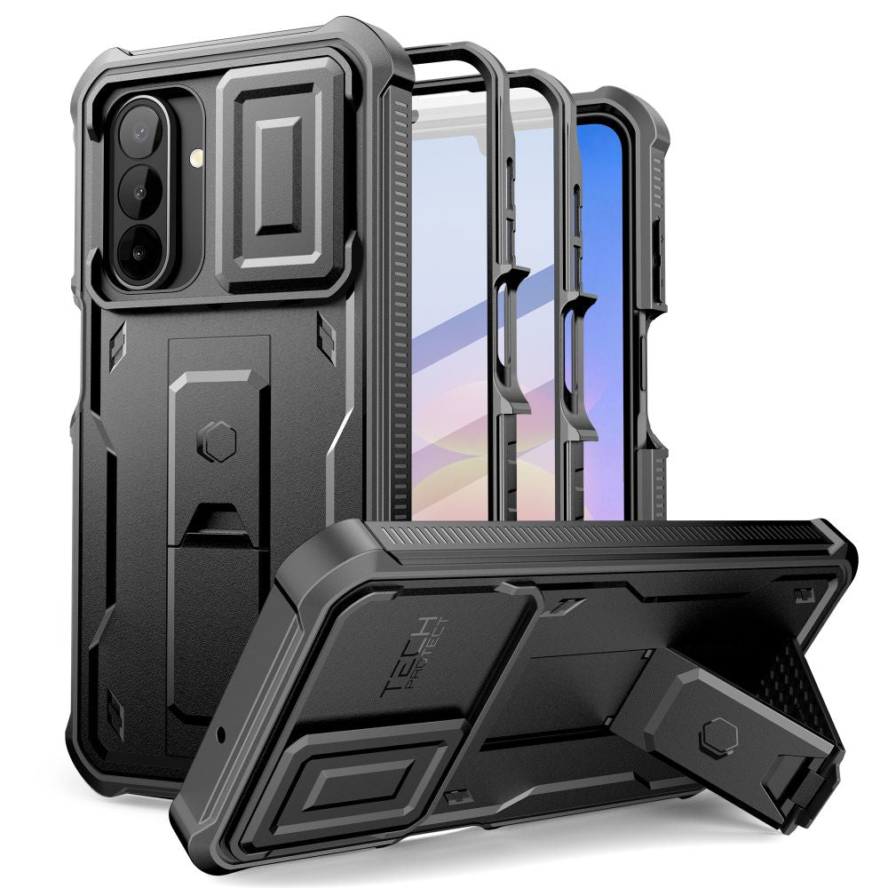 Tech-Protect Samsung Galaxy A17/A18 Kuori Kevlar Cam+ Musta