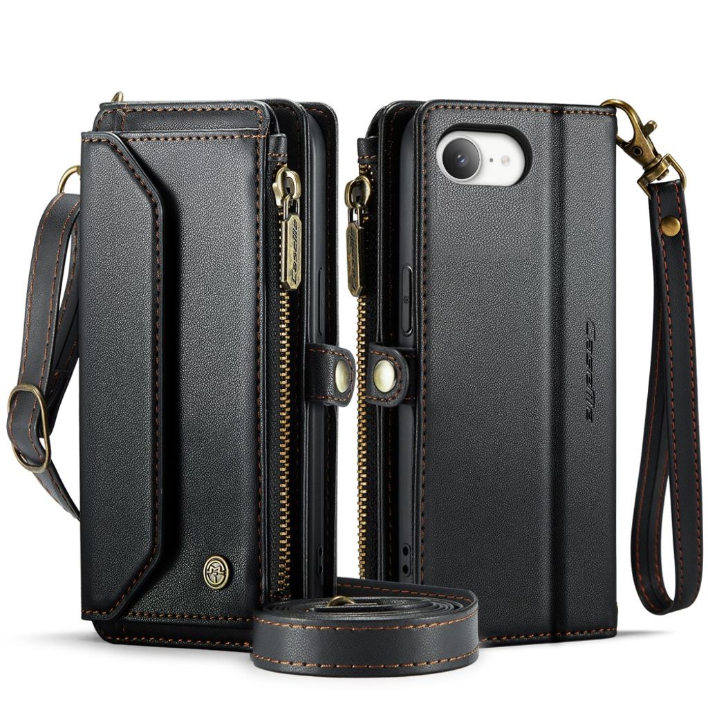 CaseMe iPhone 16e/iPhone 17e Kotelo C36 Series Musta