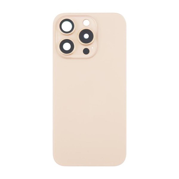 iPhone 16 Pro Takalasi Magneetilla ja Kameran Linssillä - Hiekanvärinen Titaani