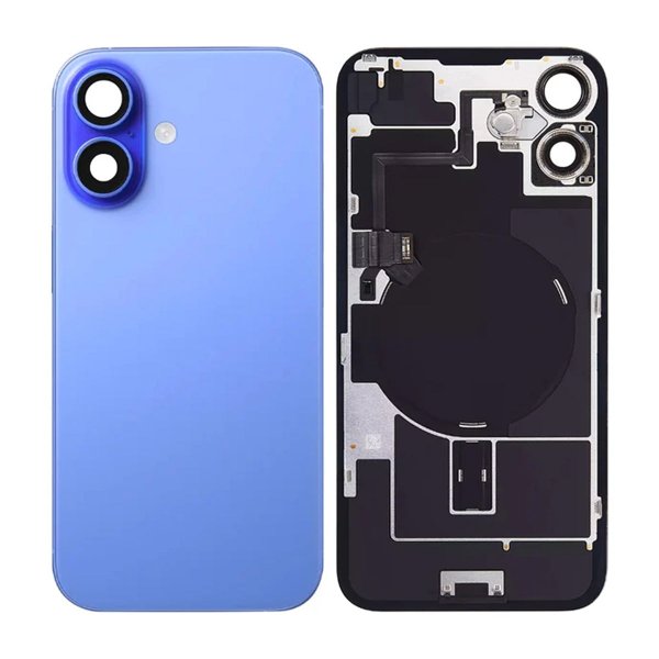 iPhone 16 Takalasi pienillä osilla – Sininen