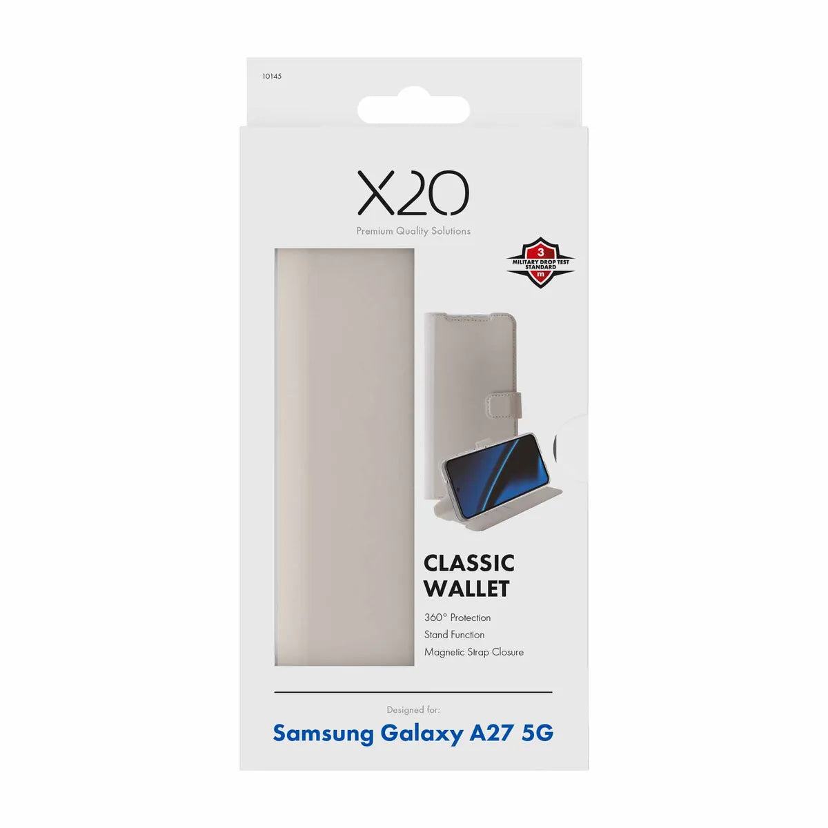 X2O Samsung Galaxy A27 Kotelo Classic Wallet Greige