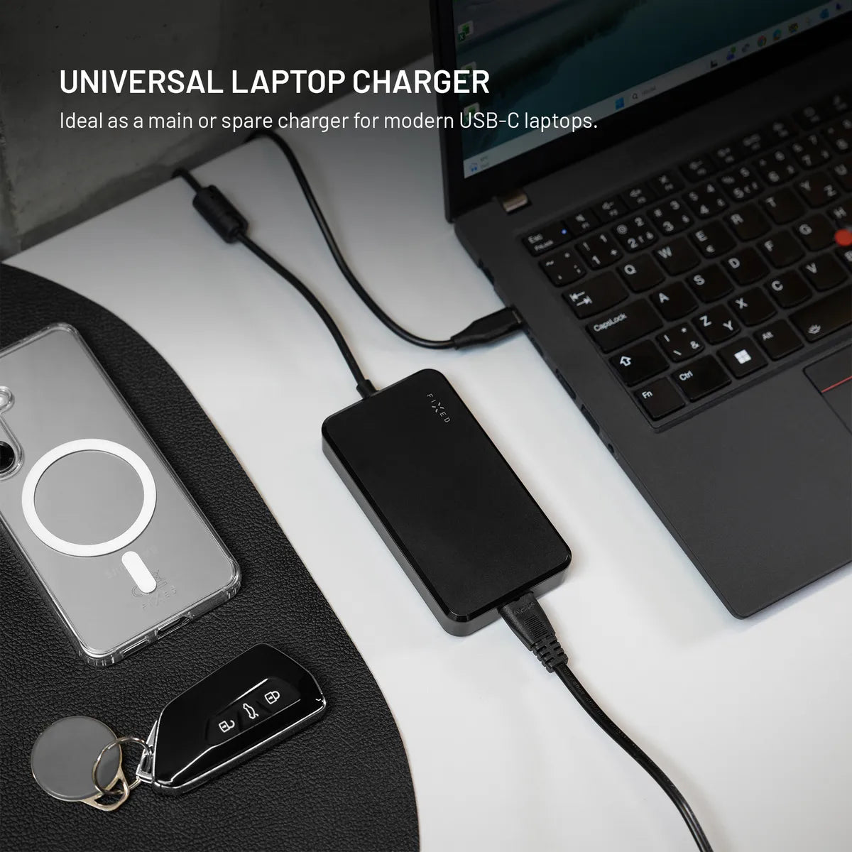 Fixed Tietokoneen laturi Power Adapter 100W USB-C 3m