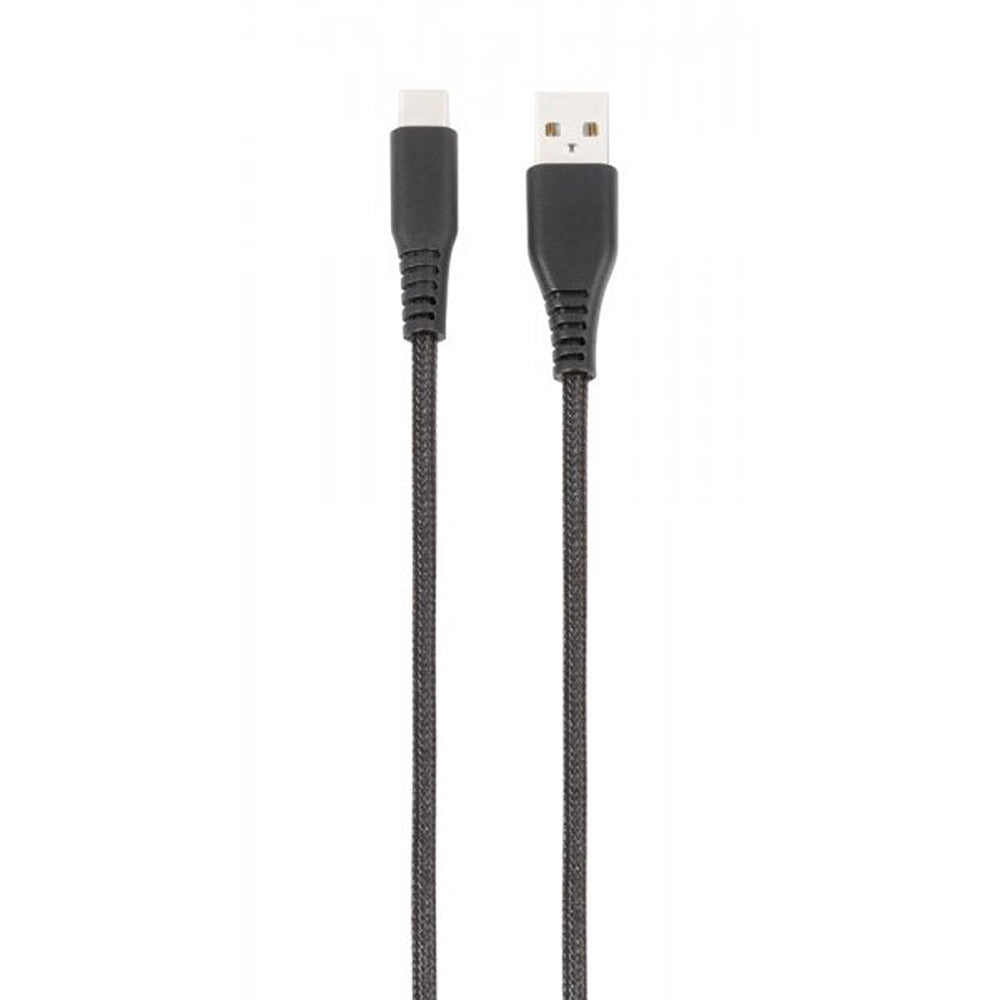 Vivanco Longlife Braided -kaapeli USB-A/USB-C 1,5 m musta
