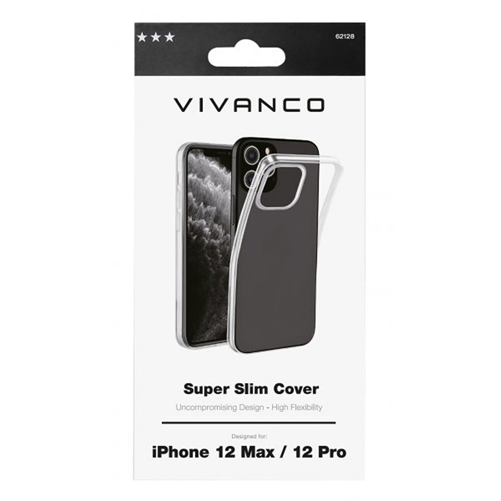 Vivanco iPhone 12/iPhone 12 Pro Kuori Super Slim Cover Läpinäkyvä