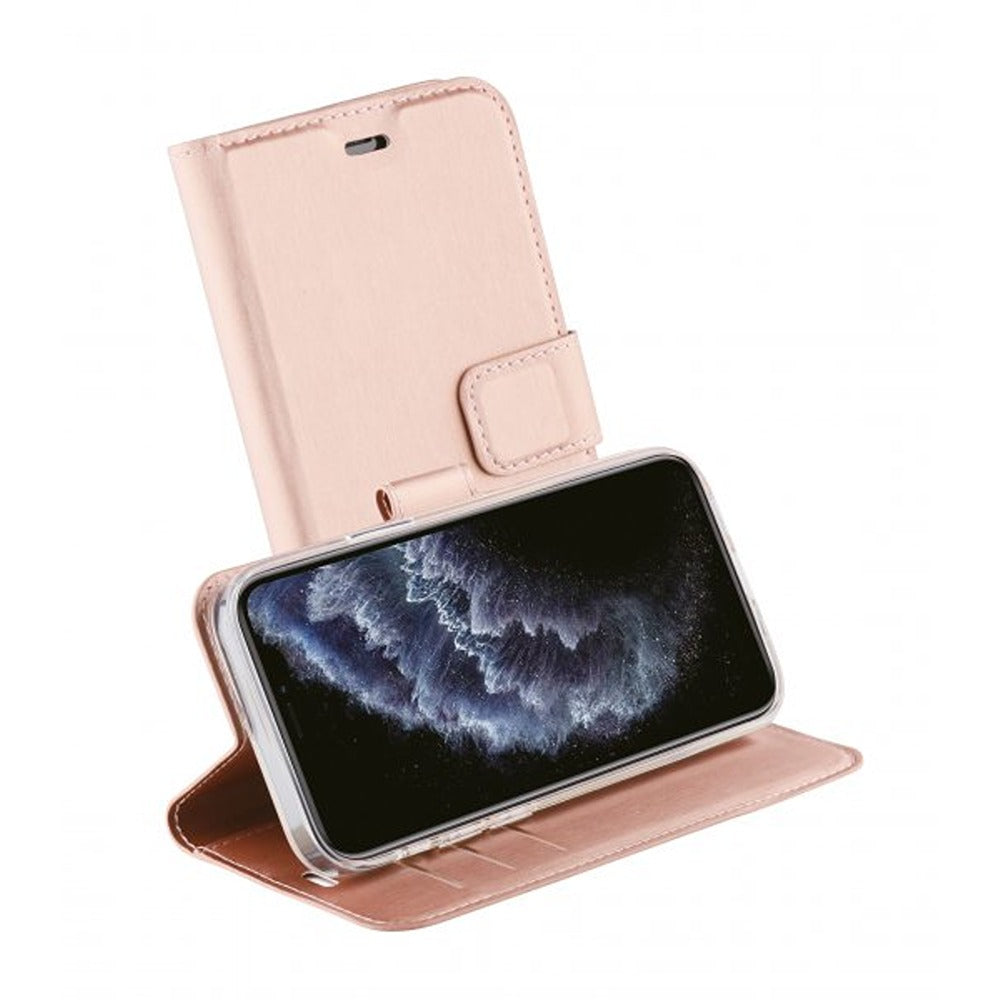 Vivanco iPhone 12 Pro Max suojakotelo Classic Wallet ruusukulta