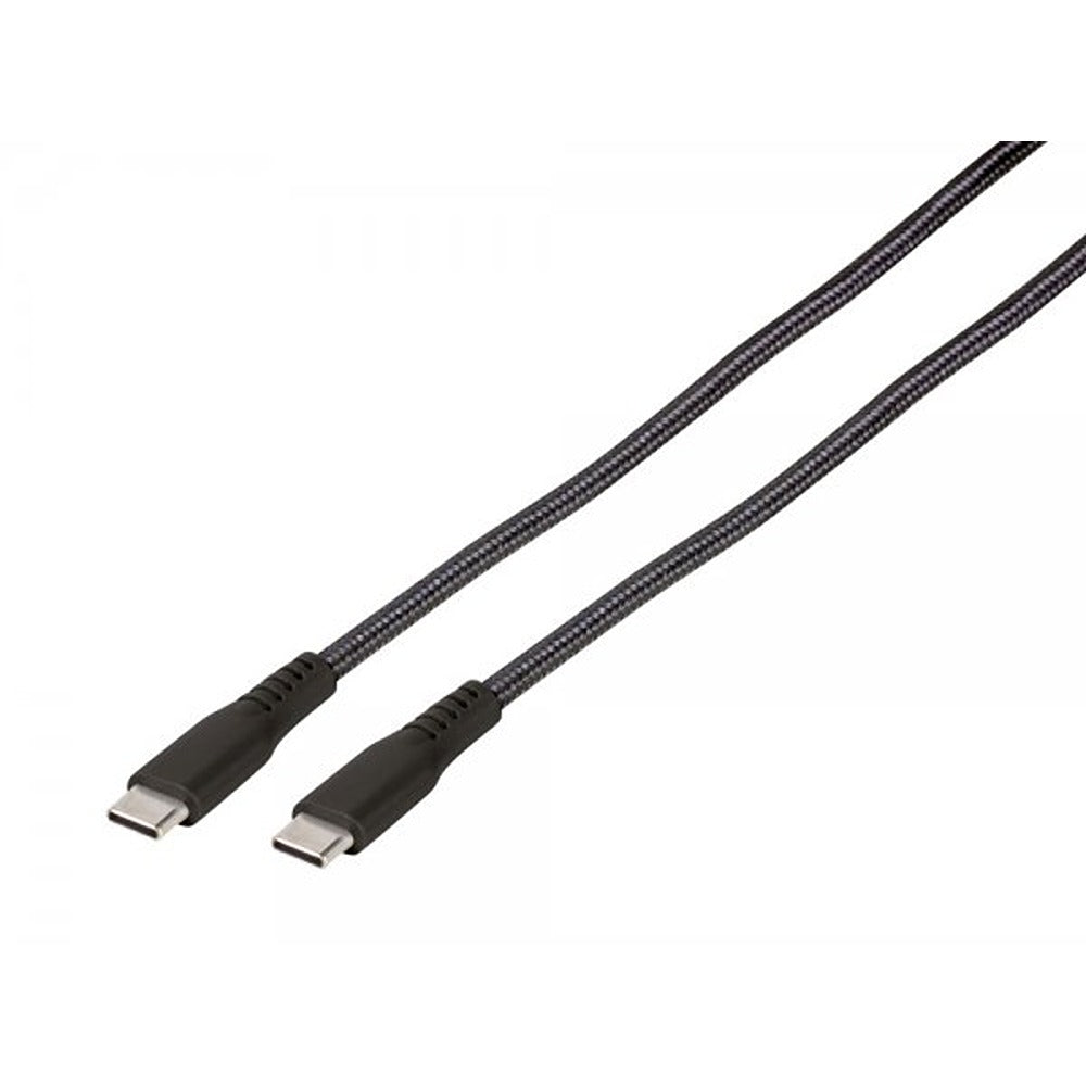 Vivanco Kaapeli Longlife Punottu USB-C/USB-C 1.5m Musta