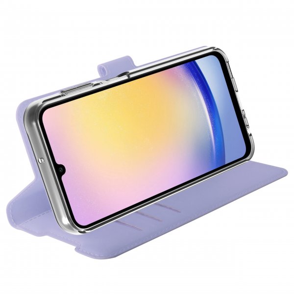 Vivanco Samsung Galaxy A35 Classic Wallet -suojakotelo, laventeli