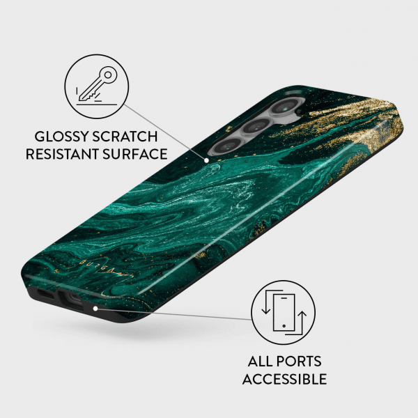 Burga Samsung Galaxy S24 Suojakuori Tough Emerald Pool