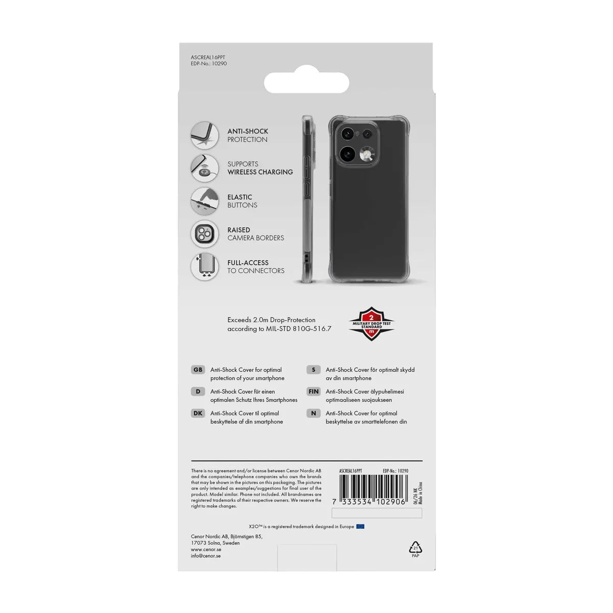 X2O Realme 16 Pro Plus Kuori Anti-Shock Kirkas