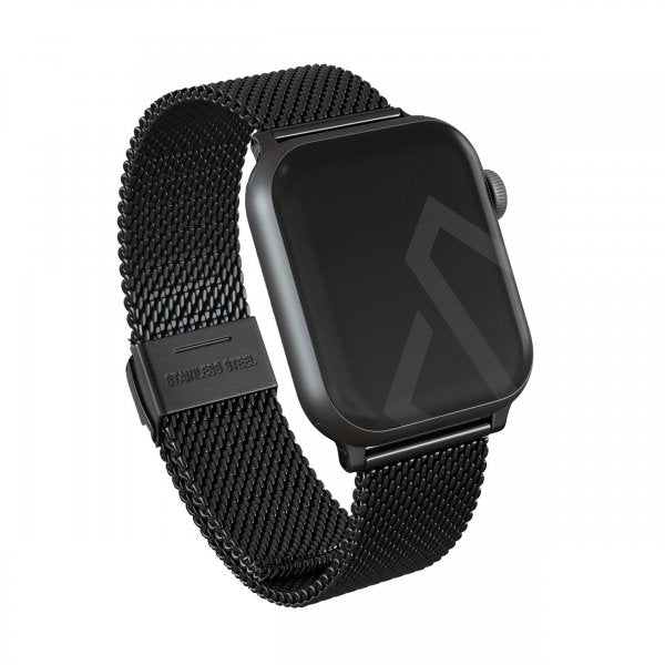 Burga Apple Watch 38/40/41/42mm ranneke Mesh Elegance Musta