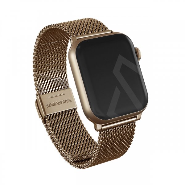 Burga Apple Watch 44/45/46mm/Ultra 49mm ranneke Mesh Elegance Kulta