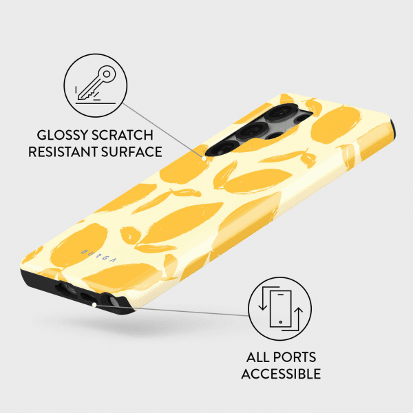 Burga Samsung Galaxy S25 Kuori Tough Lemon Tart