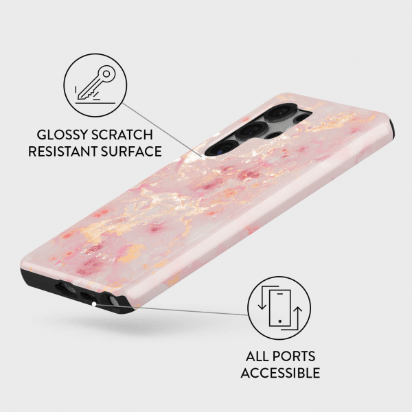 Burga Samsung Galaxy S25 Ultra Kuori Tough Golden Coral