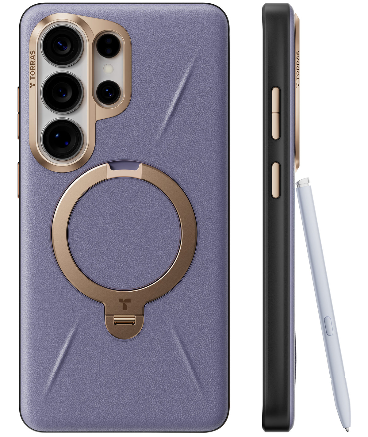 Torras Samsung Galaxy S26 Ultra Kuori Ostand Q3 Vegskin Dark Purple