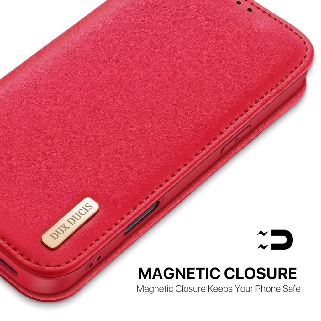 Dux Ducis iPhone 17 Pro Max/iPhone 18 Pro Max Kotelo Hivo Series Punainen
