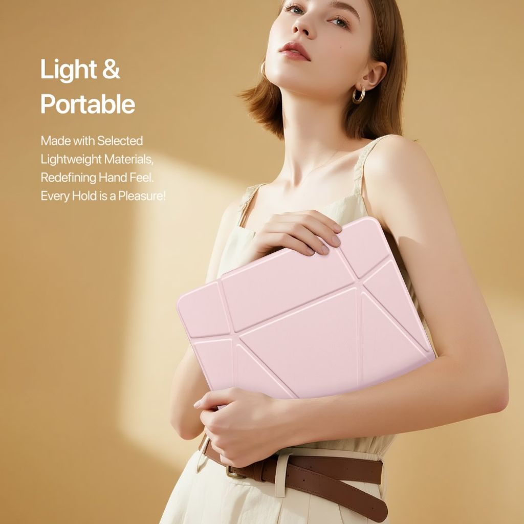 Dux Ducis Samsung Galaxy Tab S11 Ultra/S12 Ultra Kotelo Vers Series Vaaleanpunainen