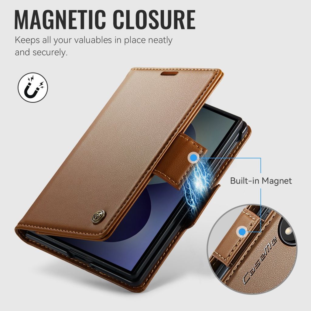 CaseMe Samsung Galaxy Z Fold 8 Kotelo 023 Series Ruskea