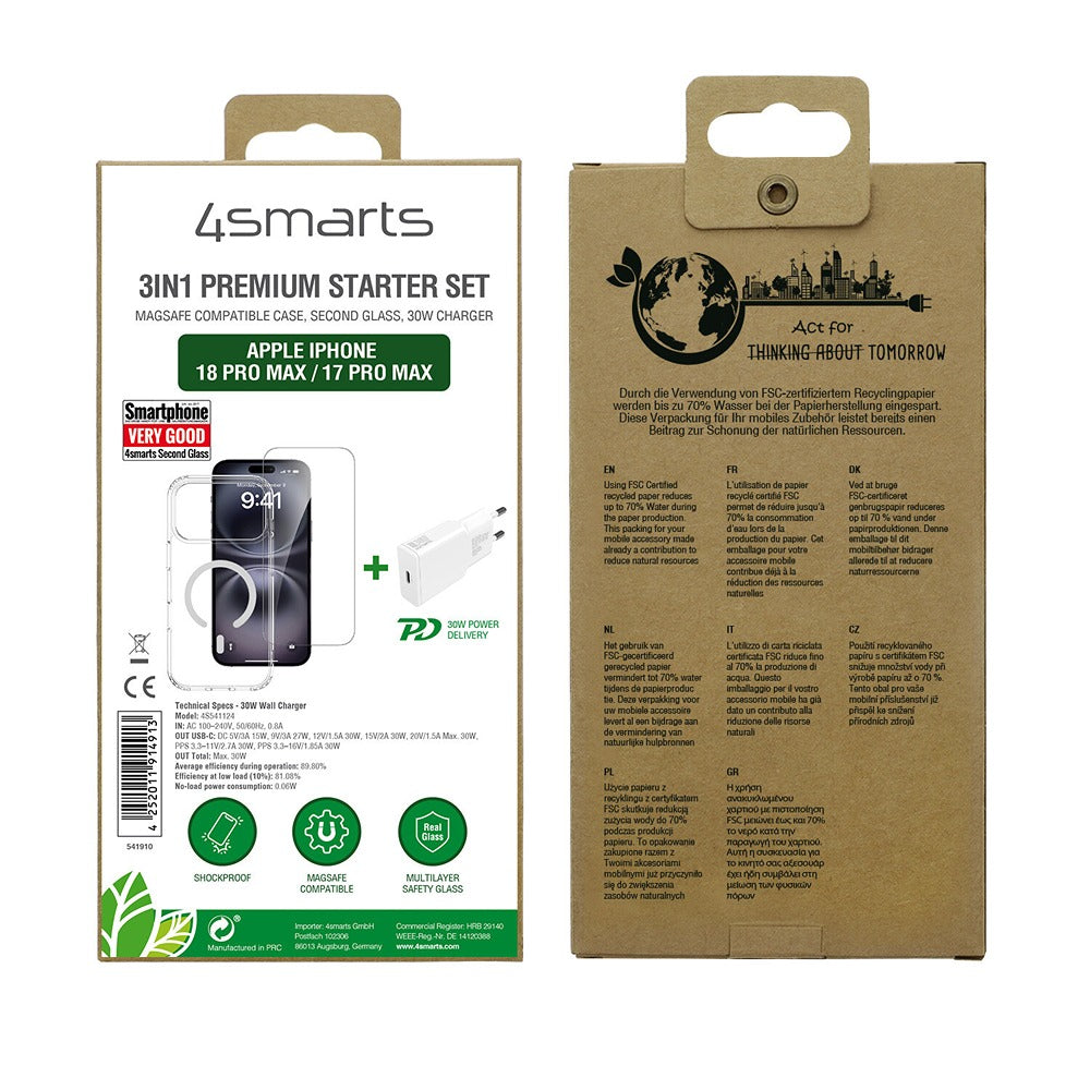 4smarts iPhone 17 Pro Max/iPhone 18 Pro Max 3in1 Premium -aloitussetti
