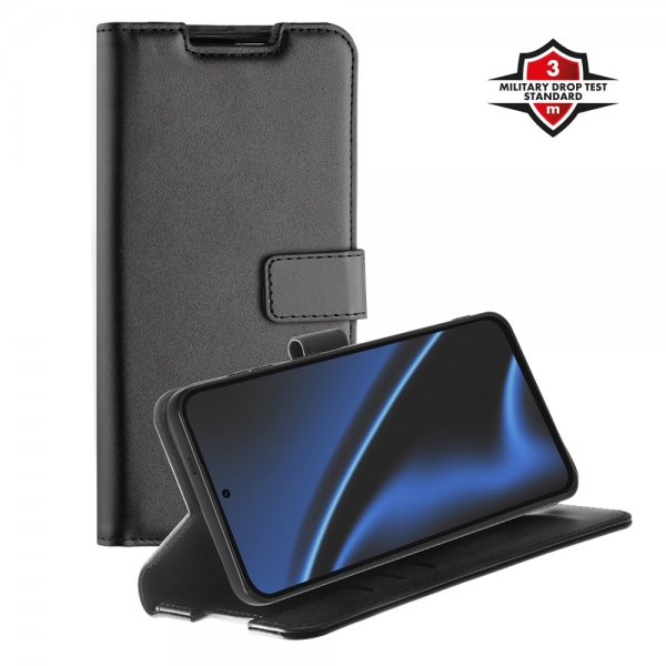 X2O Samsung Galaxy S26 Plus -lompakkokotelo, Classic Wallet, musta