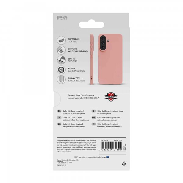 X2O Samsung Galaxy A57 Kuori Soft Peach