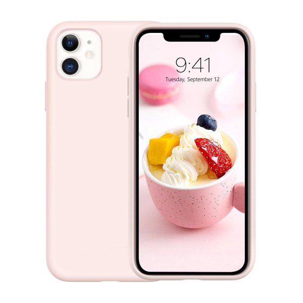 Rvelon iPhone 11 Silikonikuori Vaaleanpunainen