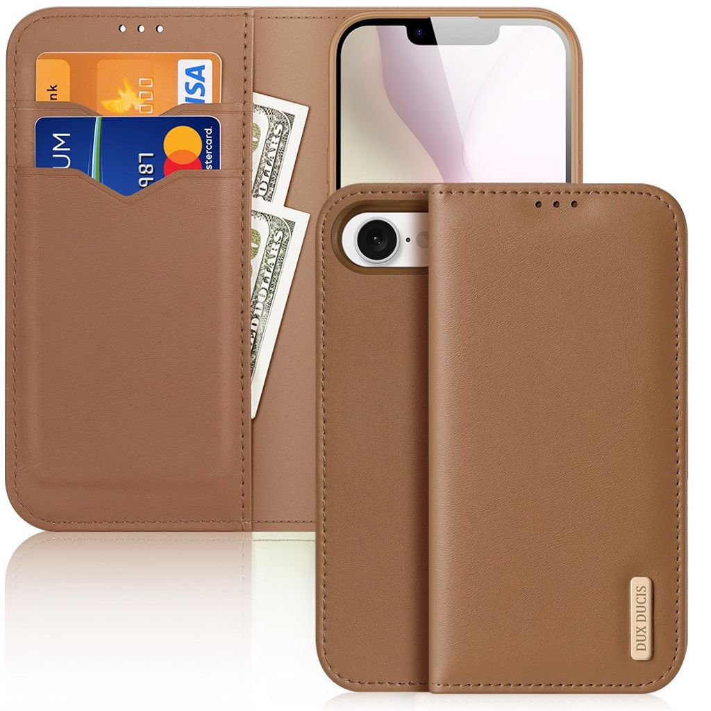 Dux Ducis iPhone 16e/iPhone 17e Kotelo Hivo Series Ruskea