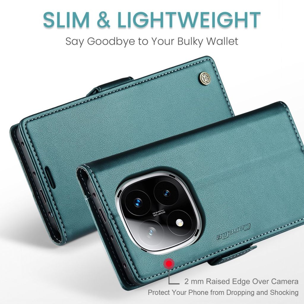 CaseMe Xiaomi Redmi Note 14 Pro 5G/14 Pro Plus 5G Kotelo 023 Series Vihreä