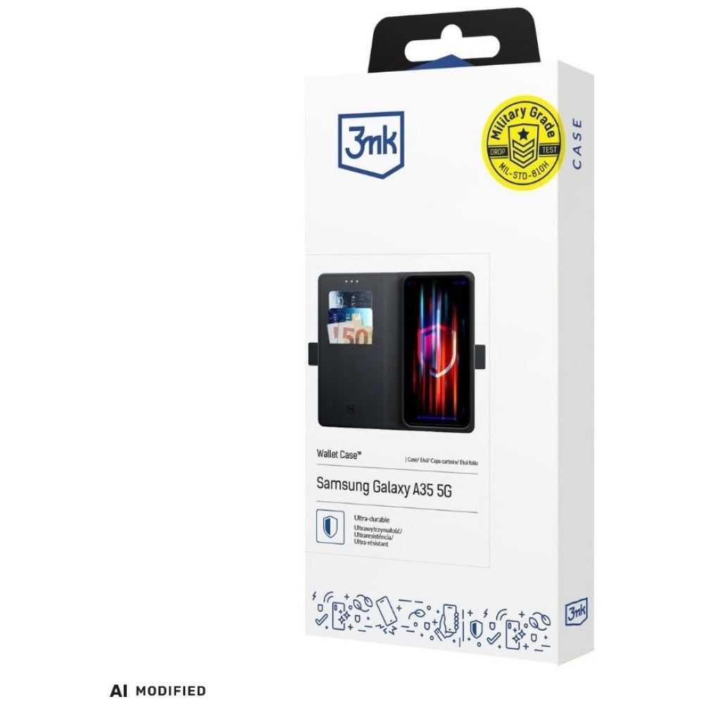 3mk Xiaomi 17T Pro Kotelo Wallet Musta