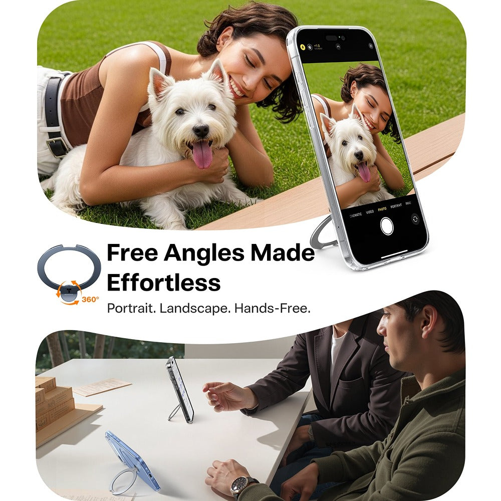 Torras iPhone Air Kuori Ostand Q3 Spin Kirkas