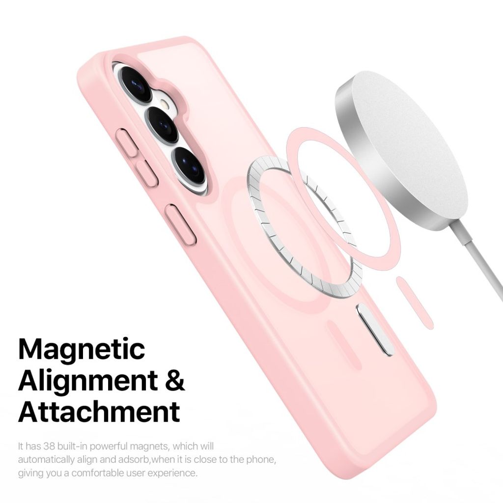 Dux Ducis Samsung Galaxy S26 Plus Kuori Yind Series MagSafe Vaaleanpunainen