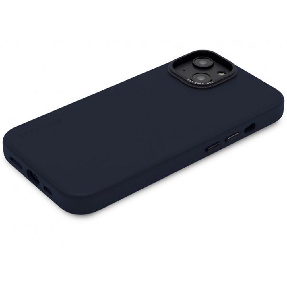 Decoded iPhone 14 Plus -kuoret nahkainen takakuori, tummansininen
