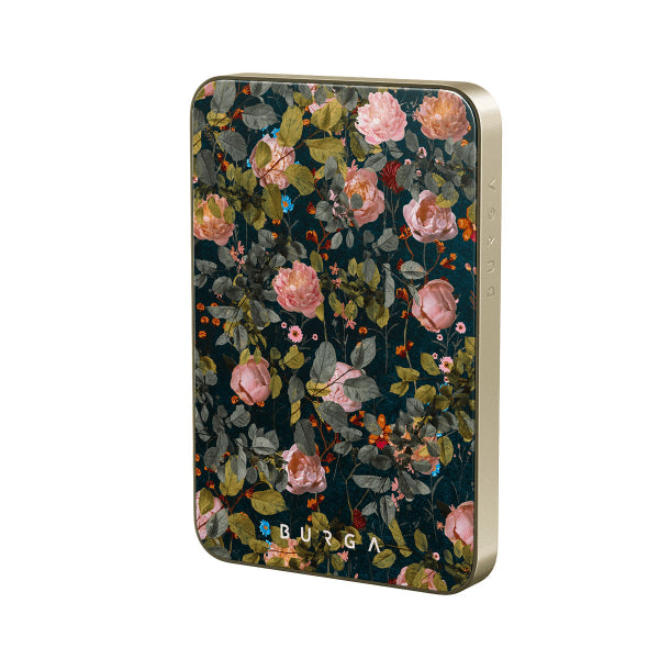 Burga Powerbank MagSafe 5000 mAh Bloomy Garden Kulta