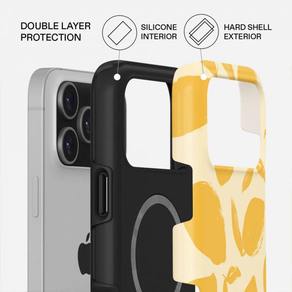Burga iPhone 17 Pro Tough MagSafe -kuoret, Lemon Tart