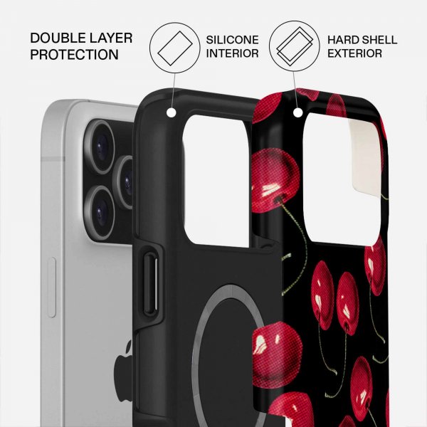 Burga iPhone 17 Pro Tough MagSafe -kuori Cherrybomb